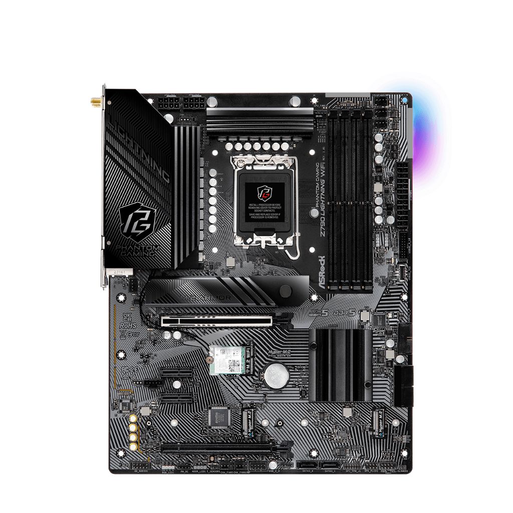 PLACA ASROCK Z790 LIGHTNING WIFI, LGA 1700, DDR5 7600+(OC), M.2 (PCIE GEN4X4), PCIE 5.0, ATX.