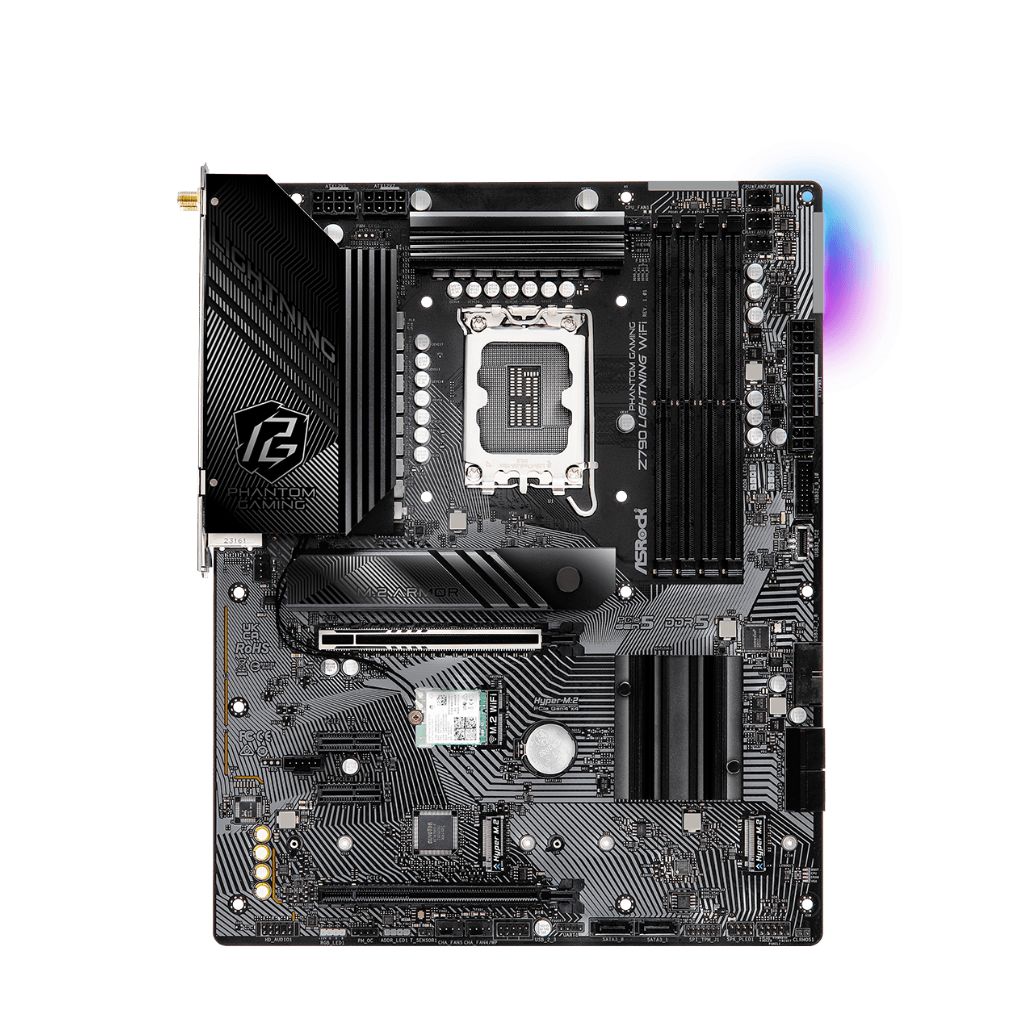 PLACA ASROCK Z790 LIGHTNING WIFI, LGA 1700, DDR5 7600+(OC), M.2 (PCIE GEN4X4), PCIE 5.0, ATX.