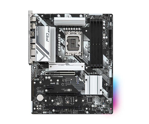 PLACA ASROCK B760 PRO RS, LGA 1700, DDR5 7200MHZ (OC), M.2(PCIE GEN4X4), PCIE 5.0, ATX.
