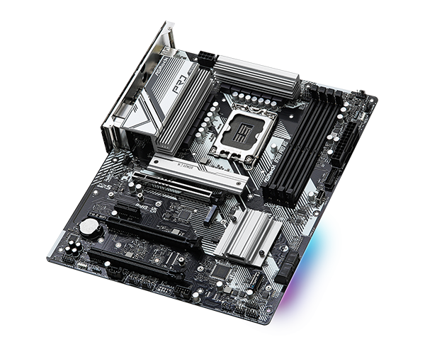 PLACA ASROCK B760 PRO RS, LGA 1700, DDR5 7200MHZ (OC), M.2(PCIE GEN4X4), PCIE 5.0, ATX.