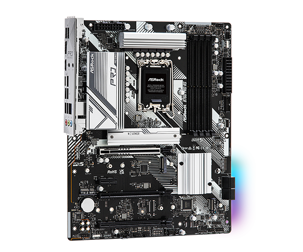 PLACA ASROCK B760 PRO RS, LGA 1700, DDR5 7200MHZ (OC), M.2(PCIE GEN4X4), PCIE 5.0, ATX.