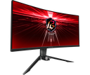 MONITOR GAMING CURVO ASROCK PG34WQ15R2B PHANTOM, 34" VA-WQHD (3440X1440) 1500R, 165HZ, 1MS, WIFI.