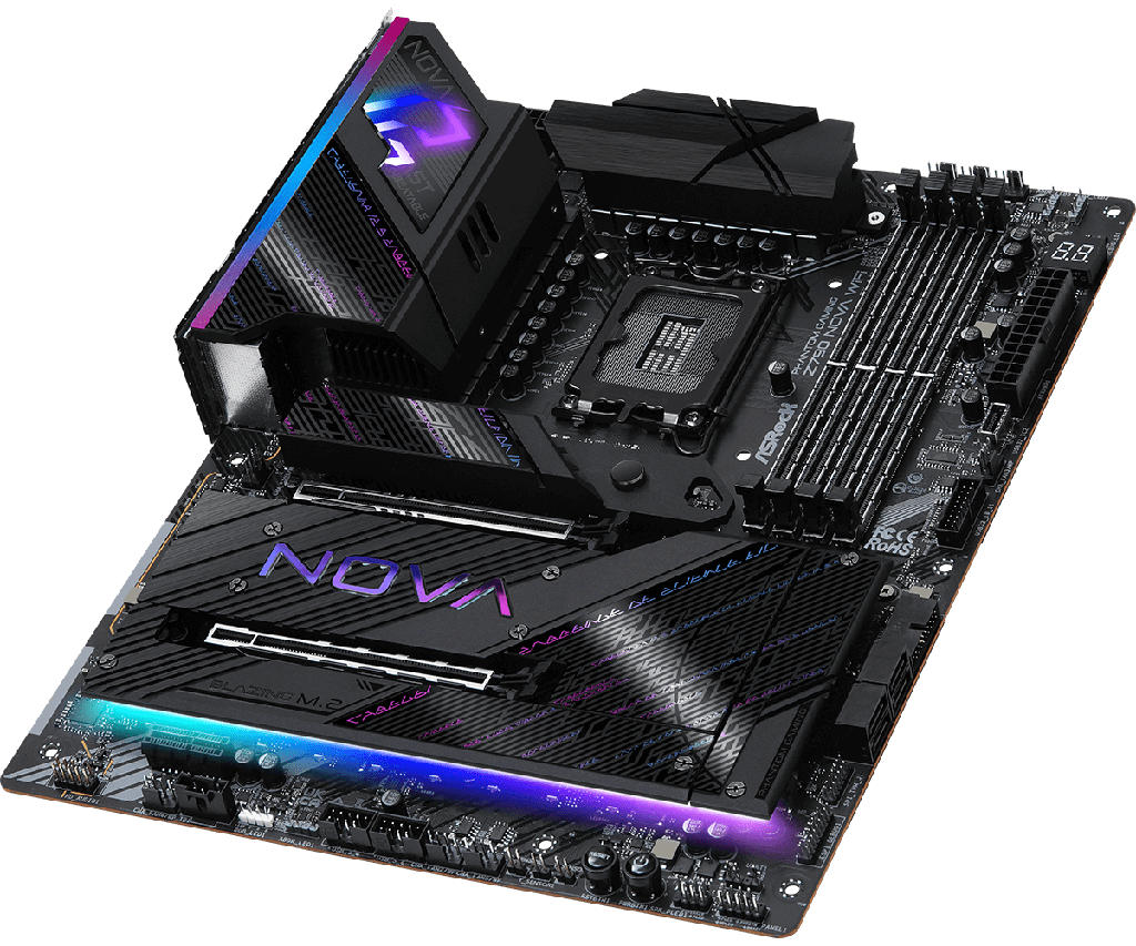 PLACA ASROCK Z790 NOVA WIFI, LGA 1700, DDR5 8000+(OC), M.2 (PCIE GEN5X4), PCIE 5.0, ATX.