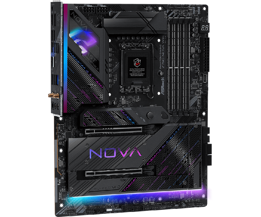 PLACA ASROCK Z790 NOVA WIFI, LGA 1700, DDR5 8000+(OC), M.2 (PCIE GEN5X4), PCIE 5.0, ATX.