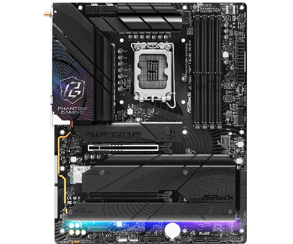 PLACA ASROCK Z790 RIPTIDE WIFI, LGA 1700, DDR5 8000+(OC), M.2 (PCIE GEN5X4), PCIE 5.0, ATX.