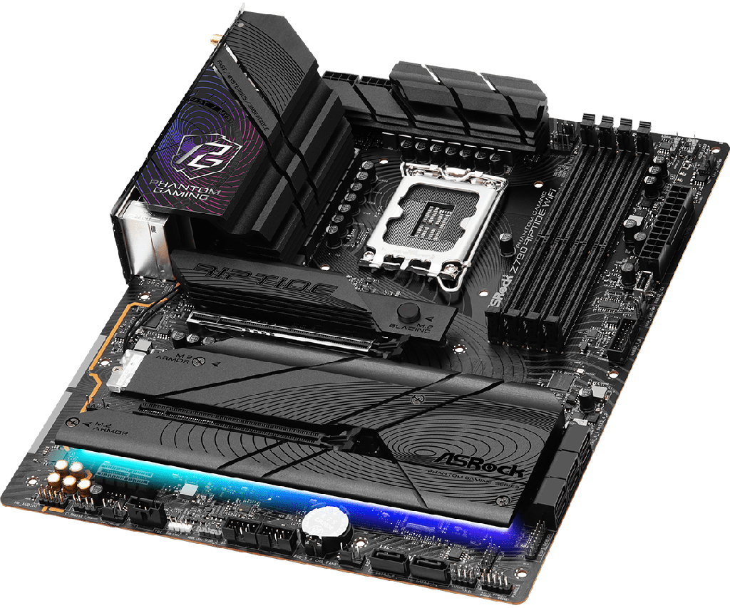 PLACA ASROCK Z790 RIPTIDE WIFI, LGA 1700, DDR5 8000+(OC), M.2 (PCIE GEN5X4), PCIE 5.0, ATX.