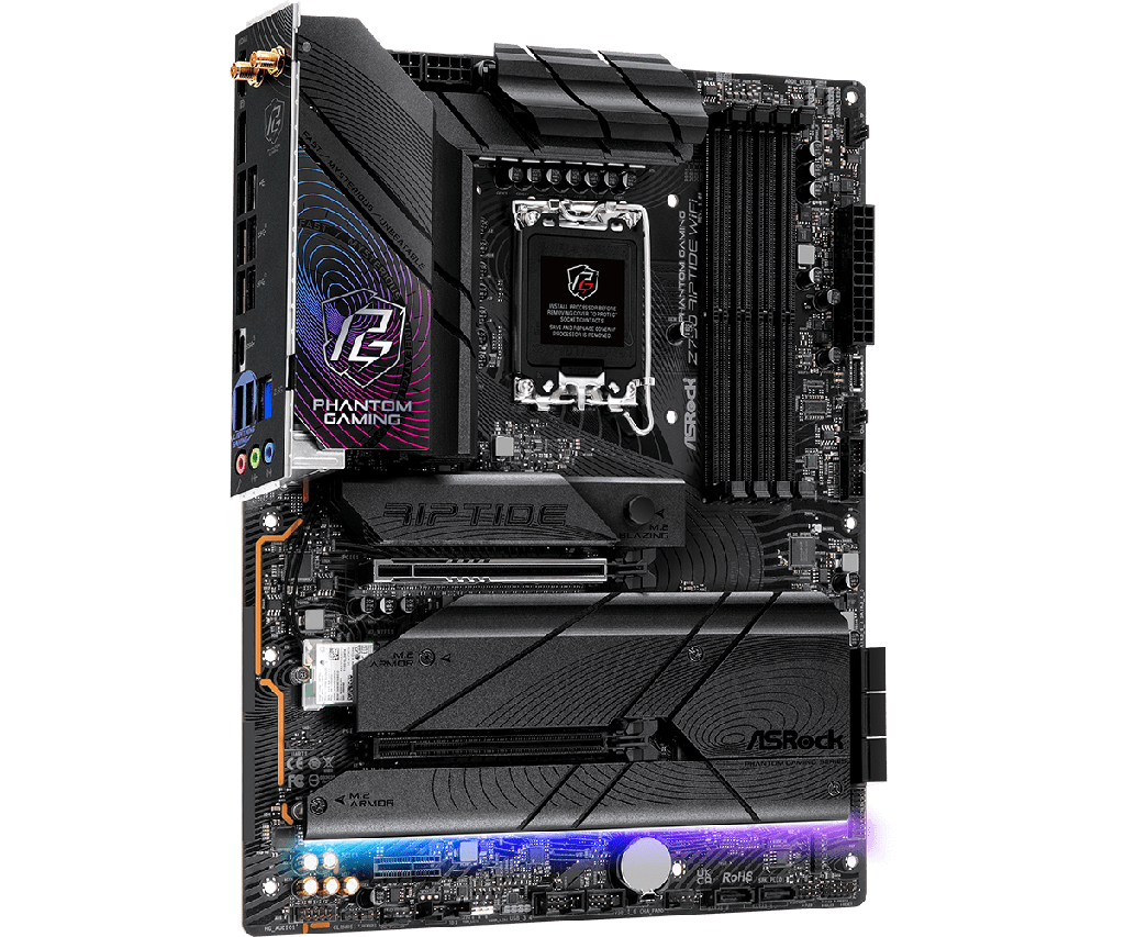 PLACA ASROCK Z790 RIPTIDE WIFI, LGA 1700, DDR5 8000+(OC), M.2 (PCIE GEN5X4), PCIE 5.0, ATX.