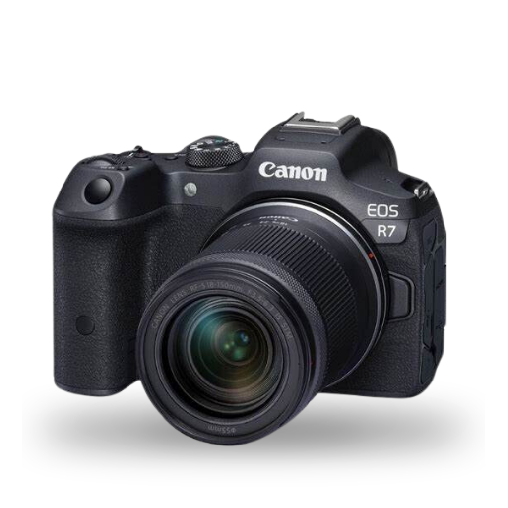 CAMARA MIRRORLESS CANON EOS R7 RF-S 18-150MM IS STM+ESTUCHE+MEMORIA (COMBO  96)