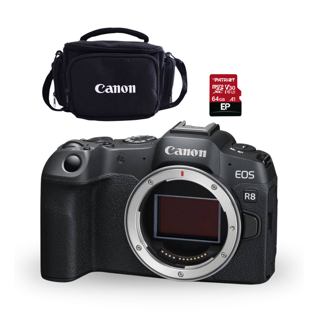 CAMARA MIRRORLESS CANON EOS R8 BODY+ESTUCHE+MEMORIA (COMBO  97)