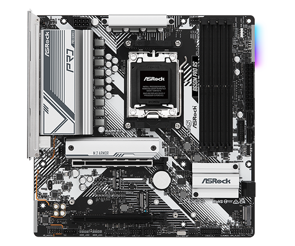 PLACA ASROCK B650M PRO RS, AMD AM5, DDR5 7200+ MHZ (OC), M.2 (PCIE GEN5 X4), PCIE 4.0 .