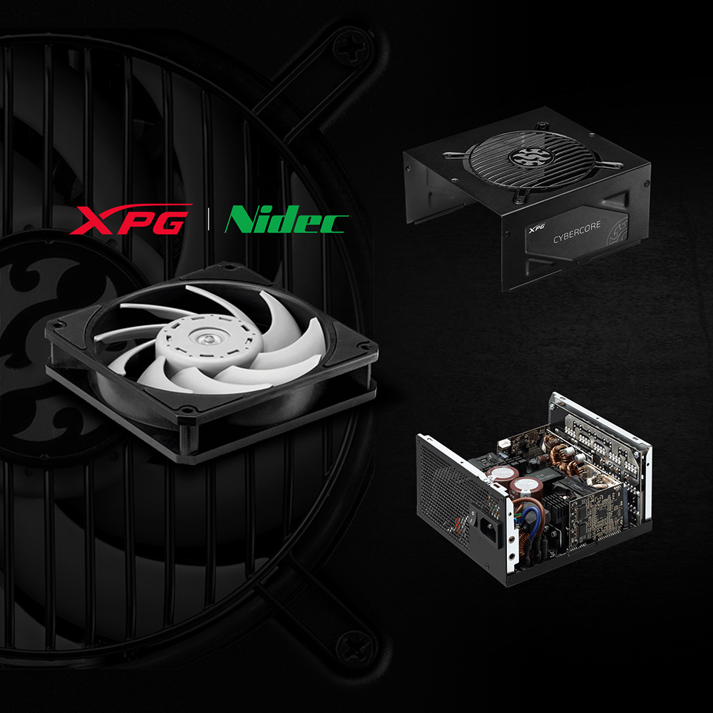 FUENTE DE PODER - ATX - ADATA XPG - CYBERCORE 1300P-BKCUS - 1300 W - 80 PLUS PLATINUM -  MODULAR