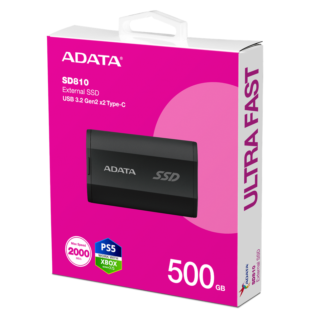 ALMACENAMINTO SOLIDO EXTERNO- SSD - ADATA - ELITE SD810 - 500 GB