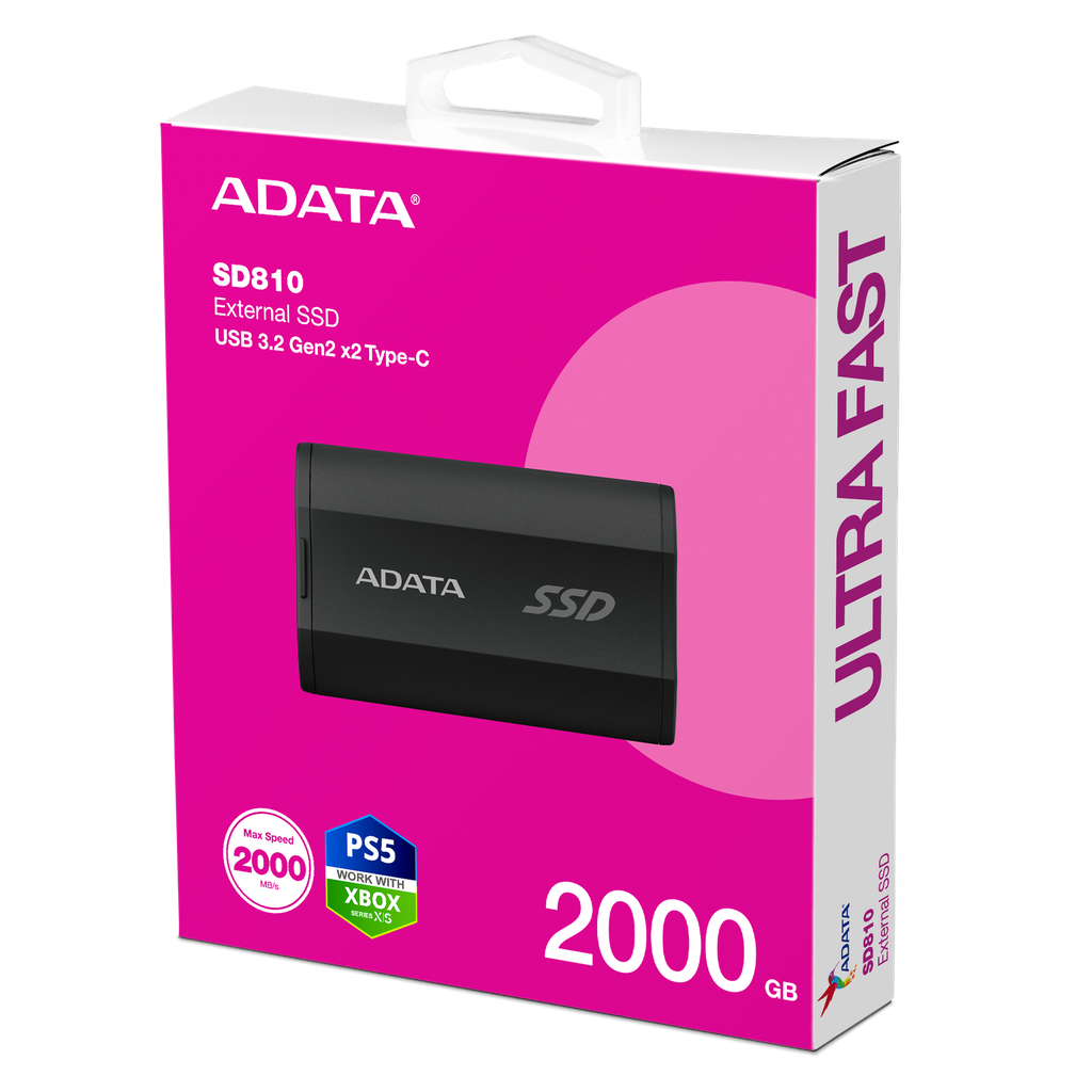 ALMACENAMINTO SOLIDO EXTERNO- SSD - ADATA - ELITE SD810 - 2000 GB