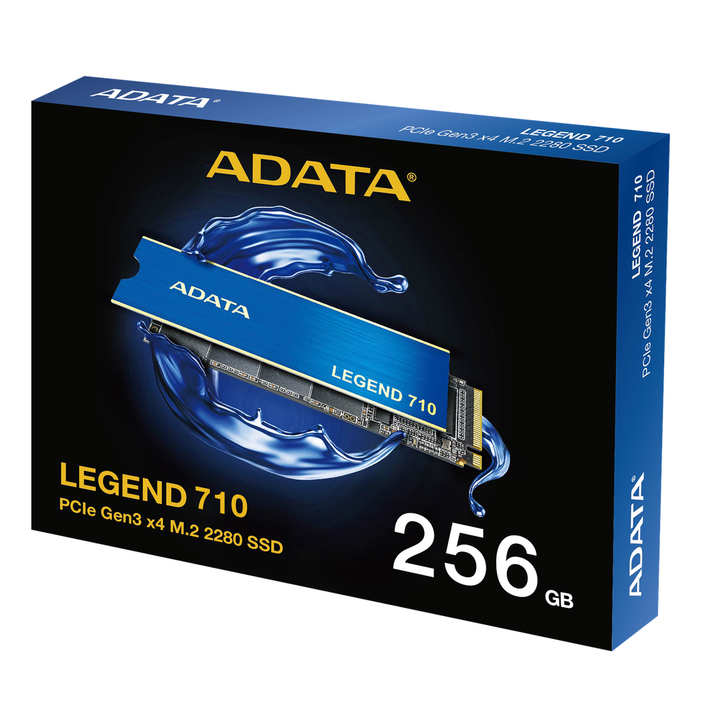 UNIDAD DE ESTADO SOLIDO - M.2 PCIE 3.0 NVME - ADATA - LEGEND 710 - 256GB  -  C/DISIPADOR