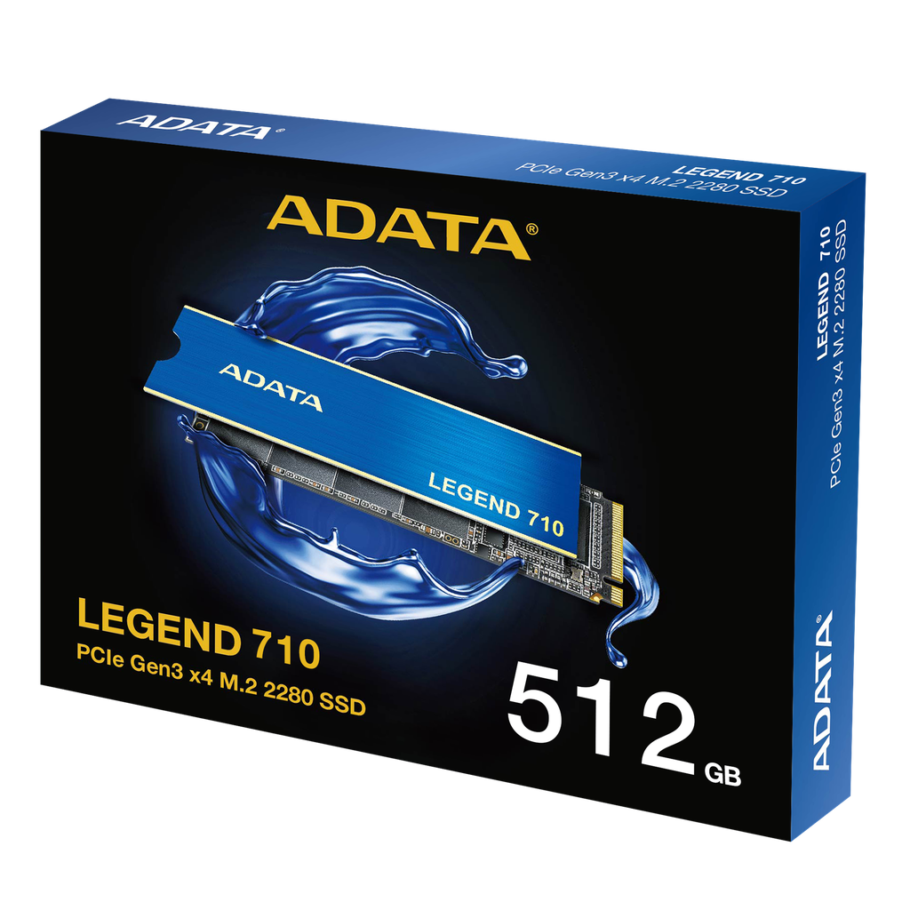 UNIDAD DE ESTADO SOLIDO - M.2 PCIE 3.0 NVME - ADATA - LEGEND 710 - 512GB  -  C/DISIPADOR