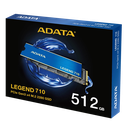 UNIDAD DE ESTADO SOLIDO - M.2 PCIE 3.0 NVME - ADATA - LEGEND 710 - 512GB  -  C/DISIPADOR
