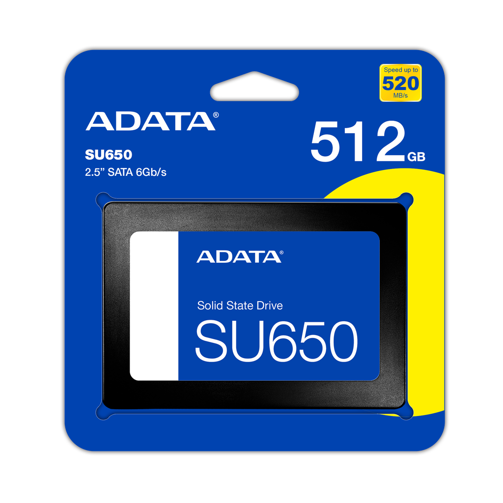 UNIDAD DE ESTADO SOLIDO - ADATA - SU650 -  512GB SSD SATA 2.5"