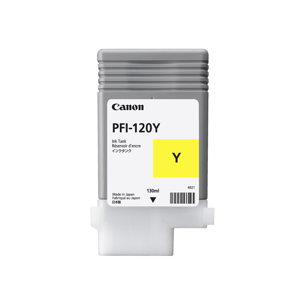 TANQUE DE TINTA CANON PFI-120 YELLOW, 130ML.